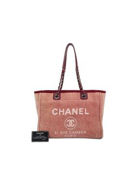 Chanel Tote Deauville Pink